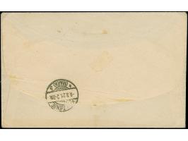 1920, 3 mark auf 2 franc rötlichorange/hellgrünlichblau auf GC-Papier, farbfrisch und gut gezähnt, sauber mit klarem EKr. “GA