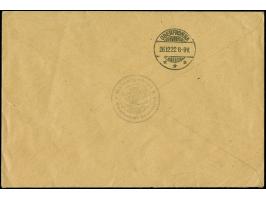 1922, 9 Mark auf 5 Franc, waagerechter Dreierstreifen und Paar, farbfrisch und gut gezähnt, sauber mit Stempel “CROTTINGEN 22