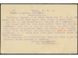 1923, 10 Centu auf 25 Mark auf 5 Centu, schmale Marke, zusammen mit litauischer Zufrankatur mit Stempel “KLAIPEDA 26.V.24” au