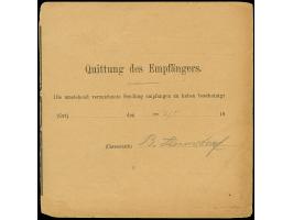 Leipzig-Leipziger Paketfahrt Albert Meyer: 1886, 5 Pfg. grün und 10 Pfg. rot im waagerechten Dreierstreifen mit Stempel “EING