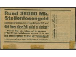 Leipzig-Leipziger Verkehrsanstalt: 1908/09, 2 Pfg. dunkelgrün mit Stempel “VEREIN STADTBRIEFBEFÖRDERUNG LEIPZIG” auf kpl. Str