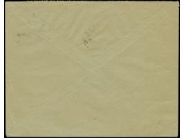 1923, 24-Werte 15 Centu auf 10 Mark braun, senkrechtes Paar in der Typenkombination V/Ie von den Feldern 48 bzw 48, zusammen 