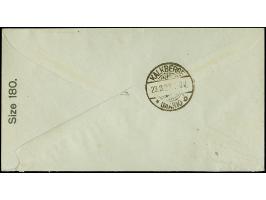 "NIMMERSATT (Kr. MEMEL)" sauber und klar auf 1 Mark rot auf R-Brief nach Kalkberge, tadellos