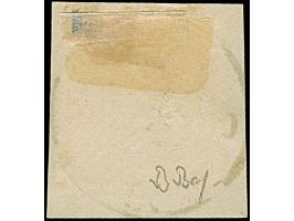 20 Pfennig ultramarin mit zentrischem Stempel "LAMU 6/2 90" auf Briefstück.&nbsp;