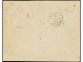 1922, Flugpost 3 M. auf 60 Centime mit Zufrankatur mit Stempel “MEMEL 10.7.22” auf portogerechtem Luftpost-R-Brief nach Paris