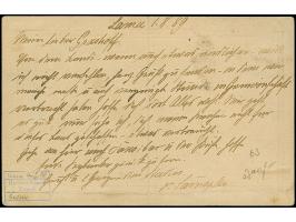 Pfennig-Ausgabe, Karte 10 Pfg. mit Stempel "LAMU 3/8 89" und langem Bedarfstext nach Kerstlineröder Feld bei Göttingen, ohne 