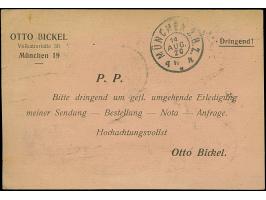 1920, Aufdruckausgabe im Hochoval 15 Pfennig karminbraun mit Zufrankatur mit Stempel “ALLENSTEIN 12.8.20” auf eingeschriebene