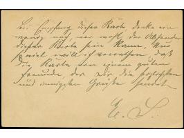 Merkur: 1900, Ganzsachenkarte Abschied 3 Pfg. karminrot mit Stempel “MERKUR. 31.3.00” mit viel Text im Ortsverkehr befördert,