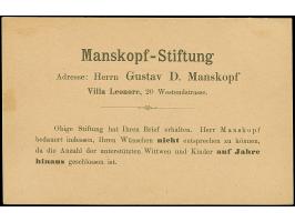 Drucksachen &amp; Circular-Beförderung: 1889, Ganzsachen-Karte auf Privatbestellung Hill und Chalmers 2 Pfg. schwarz mit rück