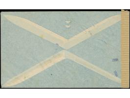 1943, 2-5 Qind und 15-25 Qind, sauber mit Stempel “TIRANE 29.7.44” auf überfrankiertem Luftpostbrief nach Werdau in Sachsen, 