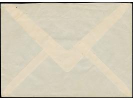 1943, 25 Qind, sauber mit Stempel “TIRANE 22.1.44” auf überfrankiertem, eingeschriebenen Orts-Vordruckbrief der “BANCA NAZION