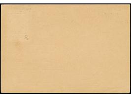 Suworow 1 Rubel mit kopfstehendem Aufdruck mit Stempel "ELVA B 28 VII 41" auf Postkartenformular, adressiert an den ortsansäs