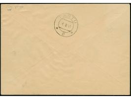 1941, Wappenschild 30 Kopeken, gezähnt, Type II, waagerechtes Seitenrandpaar und Einzelmarke, zusammen mit nicht gültiger rus