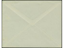 Karelo-Finnische SSR 20 Kopeken mit rotem Handstempelaufdruck “OTEPÄÄ 10. juul. 1941” auf Blanko-Umschlag, tadellos, sehr sel