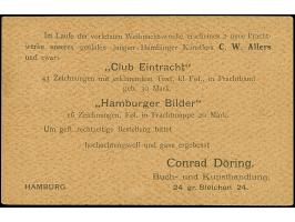Hammonia: 1888, Hamburger Rathaus 2 Pfg. grün mit Rahmenstempel “HAMBURG 6.12.88” auf Postkarte “Bücher-Zettel” mit rückseiti