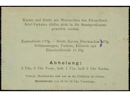 Privat-Brief-Verkehr (Schmidt/Farrenkopf &amp; Fritz): 1898, Ganzsachen-Kartenbrief Bamberg 3 Pfg. mit handschriftlich geände