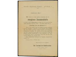 Courier: 1892, Ganzsachen-Kartenbrief 3½ Pfg. mit Zudruck “Deutscher Schriftsteller -Verband - IV. Bezirk” und Stempel “COURI