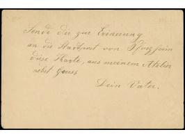 Stadtbrief-Verkehr: 1900, Abschieds-Ganzsachenkarte 2 Pfg. lilabraun mit Abbildung “Teichrosen” gebraucht mit Stempel “STADTB