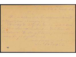 Stadt-Briefbeförderung Marquardt &amp; Co.: 1892, Ganzsachenkarte 2 Pfg. schwarzblau mit violettem Stempel “STADTBRIEFBEFÖRDE