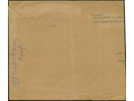 1942, Hakenkreuz 4mm: 10 Rubel auf 1 Rubel, mit stummem Stempel "14 5 42" und L1 "Alexanderstadt" auf etwas beschnittenem, do