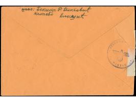 1943, 5 Lire auf 4 Dinar, sauber mit Stempel “NIKSIC 16.XII.43”auf zensiertem, gering überfrankierten R-Brief nach Cetinje, t