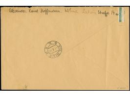 1941, Vilnius 15 und 30 Kopeken, saiber mit Stempel “VILNIUS 31.7.41” auf Ortseinschreiben an die Feldkommandantur mit Ankunf