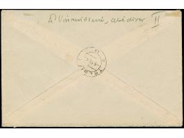 1941, 5-60 Kopeken, je im senkrechten Typenpaar IIIb+I, dabei die 50 Kopeken mit verschobenem Aufdruck, dadurch fehlt die ers