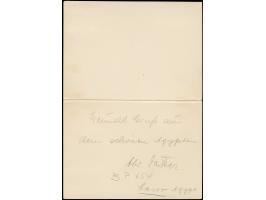 1931, Ägyptenfahrt: Doppelkarte Hin- und Rückfahrt, Bordpost 10.4. mit 1 Mk Rheinstein, die Rückfahrt als ägyptische Post mit