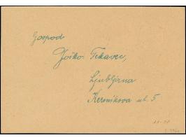 1944, Waisenhilfe 25 Centesimi - 5 Lire, sauber mit Stempel “LAIBACH 26.IX.44” auf Blanko-Karte, tadellos, sehr selten, Fotoa