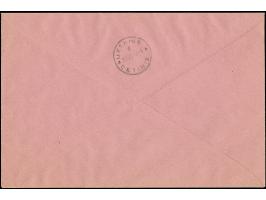 1943, Verwaltungsausschuss 25 Centesimi - 5 Lire, sauber mit Stempel “BERAN 18.XI.43” auf nach Cetinje adressiertem Umschlag 