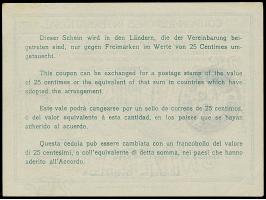 Kriegspost: 1915, Internationaler Antwortschein 25 Pfg. mit Stempel “PEKING DP 1.12.15” in guter Erhaltung