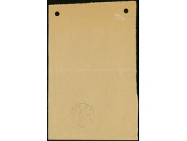 “WINDHUK DSWA *b 11.11.13” klar auf Posteinlieferungsschein für eine Postanweisung. Das Formular mit waagerechter Faltung und