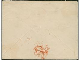 20 Pfg. im senkrechten Paar, mit klar auf-und nebengesetztem trübblauem "ZANZIBAR 16/9 90" auf eingeschriebenem Briefkuvert m