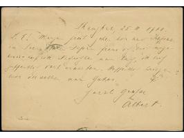 1897/1909, Coiling Dragon ½ c. brown, 1 c. ochre and 2 c. red tied by cds. “SHANGHAI LOCAL POST MRZ.30” on postal stationery 