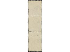 1896, 25 P. auf 50 Pfg. lebhaftrötlichbraun im senkrechten Zwischenstegpaar mit weiterer Marke oben, sauber gestempelt, leich