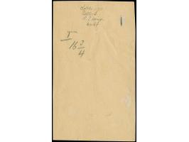 1893/96, 25 P. auf 50 Pfg. lebhaftrötlichbraun, Audruck 16,8 mm breit, im senkrechten 15er-Block jeweils mit &nbsp;EKr. “DAR-