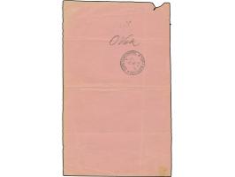 1899, rosafarbiger, zweisprachiger Rückschein für einen R-Brief aus Hamburg mit Stempel "CONSTANTINOPEL DP 1** 10.1.99. Das F