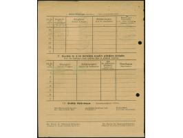 1901, Kaiseryacht 30 Pfg. im senkrechten Paar mit Stempel “KHAN DSWA 4.7.13” auf Briefkarten-Formular von “SWAKOPMUND DSWA 23