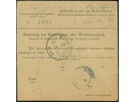 1921, Kogge 2 Mark, zwei Einzelwerte, sauber mit Korkstempel auf Paketkarte mit nebengesetztem Aufgabestempel “DANZIG 16.3.21