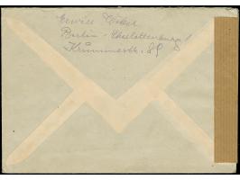 1949, Grünaufdruck 5 Pfg. - 1 M. kpl. je mit Stempel “BERLIN-CHARLOTTENBURG 1 1.8.49” auf überfrankiertem R-FDC mit österreic