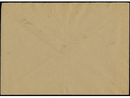 1945, Hitler 5 und 12 Pfennig mit Sonderstempel “DANZIG KRANTOR 26.2.45” auf Luftpost-Vordruckbriefumschlag des Landesbank un