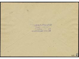 1948, Maschinenaufdruck 60 Pfg. karminrot mit Stempel “DRESDEN A20 3.1.49” auf um 4 Pfg. überfrankiertem Nachnahme-Ortsbrief,