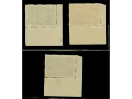 1945, Storm Division 50-100 k. complete set, uniformly from the lower left corner of the sheet, mint never hinged, horizontal