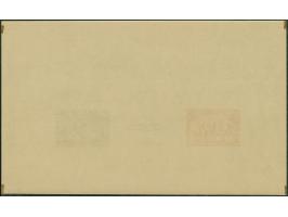 1945, Storm Division souvenir sheet, imperforate proof (230x140mm) with with 50 k. deep orange, 70 k. light grey black and in