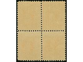 1919, Numerals 5 penni orange, perforation L11½, same perforation used for the official trial perforation on the 10 penni val