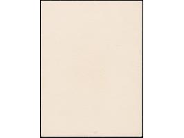 1943, 3rd. Stamp exhibition 18+9 k. souvenir sheet, imperforate colour proof in green, single print on handmade paper without