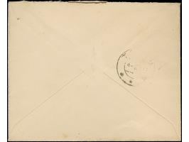 1919, Numerals 10penni green, imperforated with additional franking tied by cds. "TARTU -4 10 19" on slightly overpaid cover 