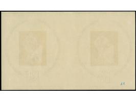 1967, 50th anniversary of the October Revolution 10 din. souvenir sheet, imperforate proof in original colour, horizontal pai