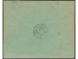 1919, 10 kopeks with violet overprint, together with additional franking, tied by cds. “TALLINN 23 9 19” to local cover, part