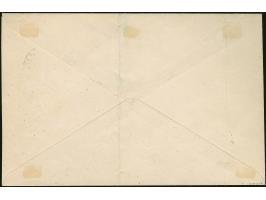 1919, 10 rubel perforated together with 3,5 and 5 rubel imperforated with additional franking tied by cds. "TALLINN-SADAM -7 